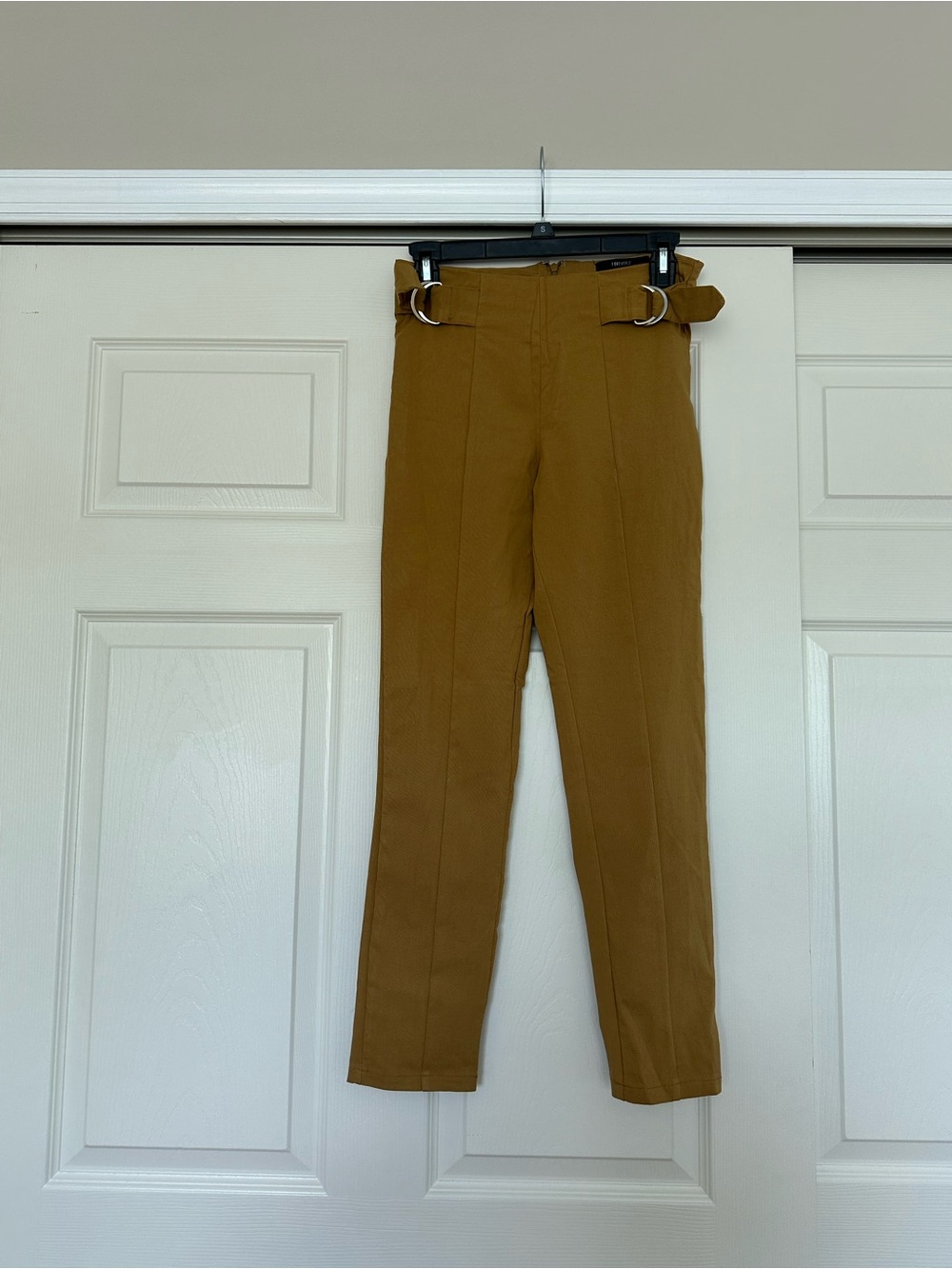 Forever 21 Mustard Yellow Slim-Fit Slacks